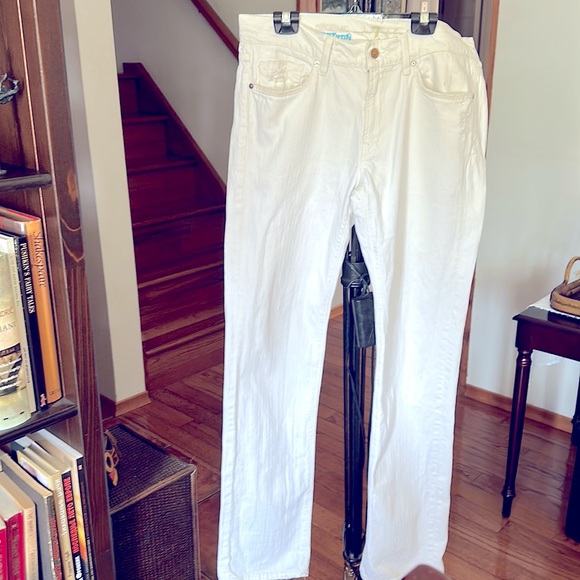 7 For All Mankind White Slimmy Jeans - Picture 8 of 9